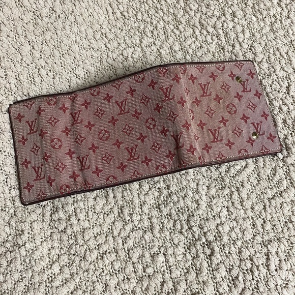 Authentic Louis Vuitton logo wallet monogram mini Lin - Picture 10 of 11
